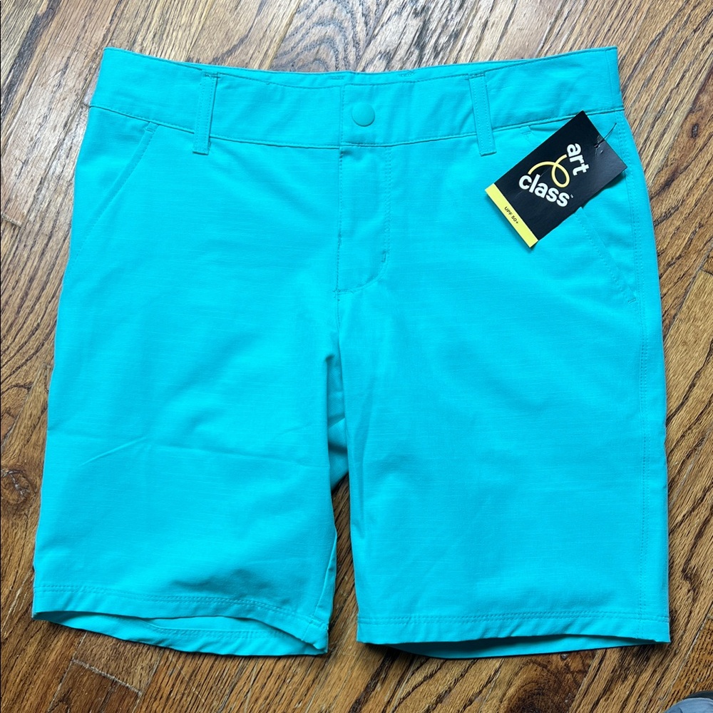 NWT Art Class Boys Hybrid Swim Shorts Trunks Board Shorts Size 14 Turquoise